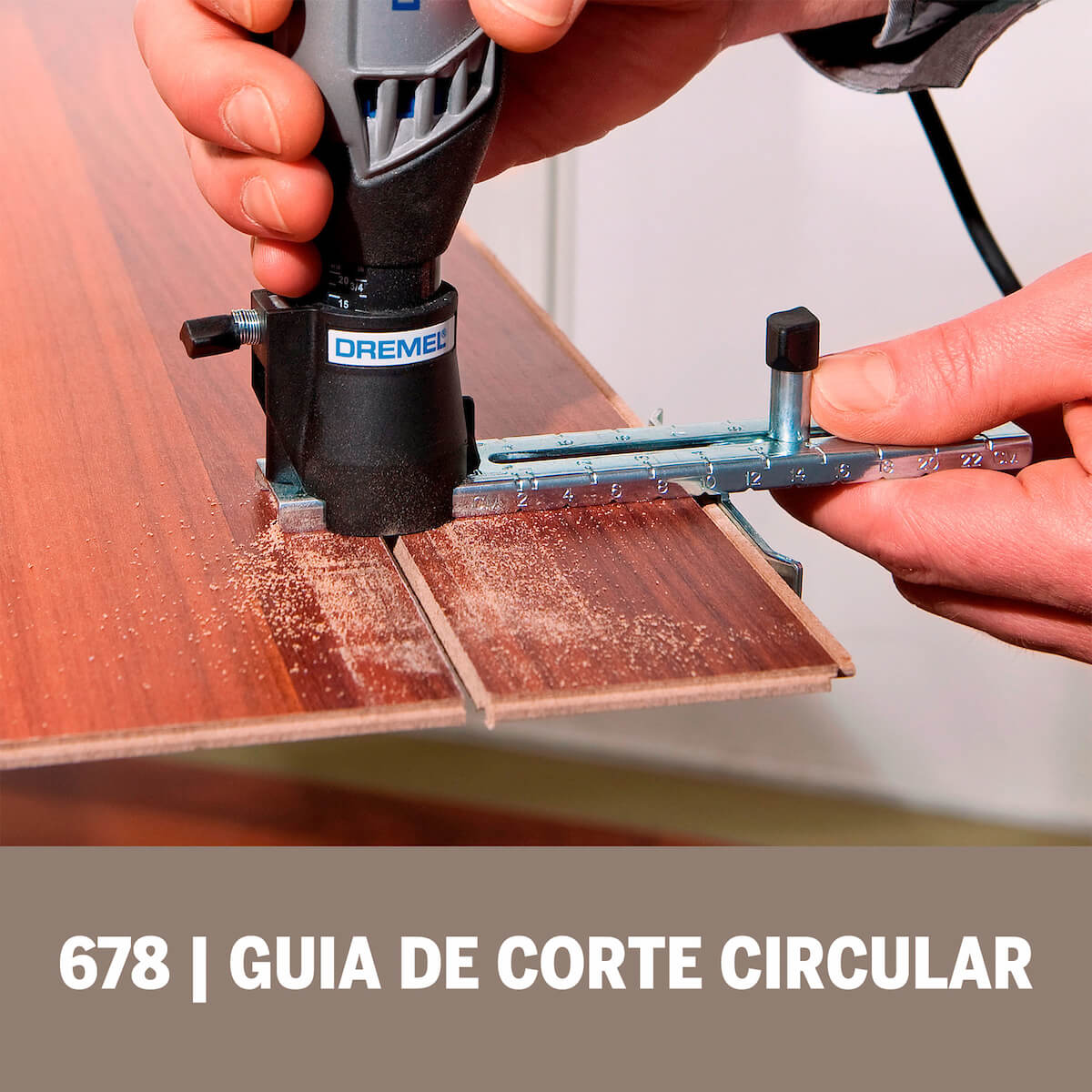 Acople de mototool guía de corte circular y recto con 1 mecha multiuso - Image 5