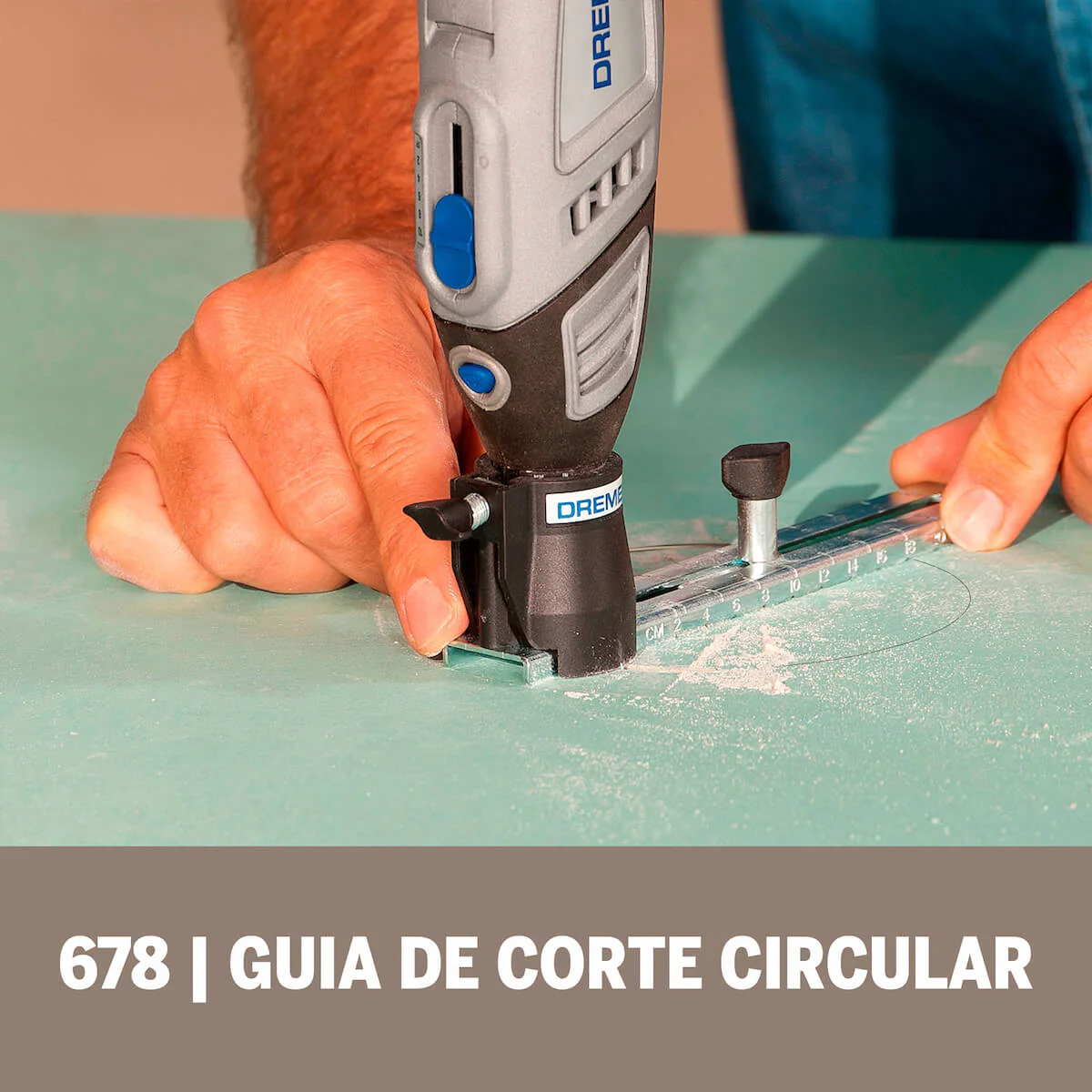 Acople de mototool guía de corte circular y recto con 1 mecha multiuso - Image 6