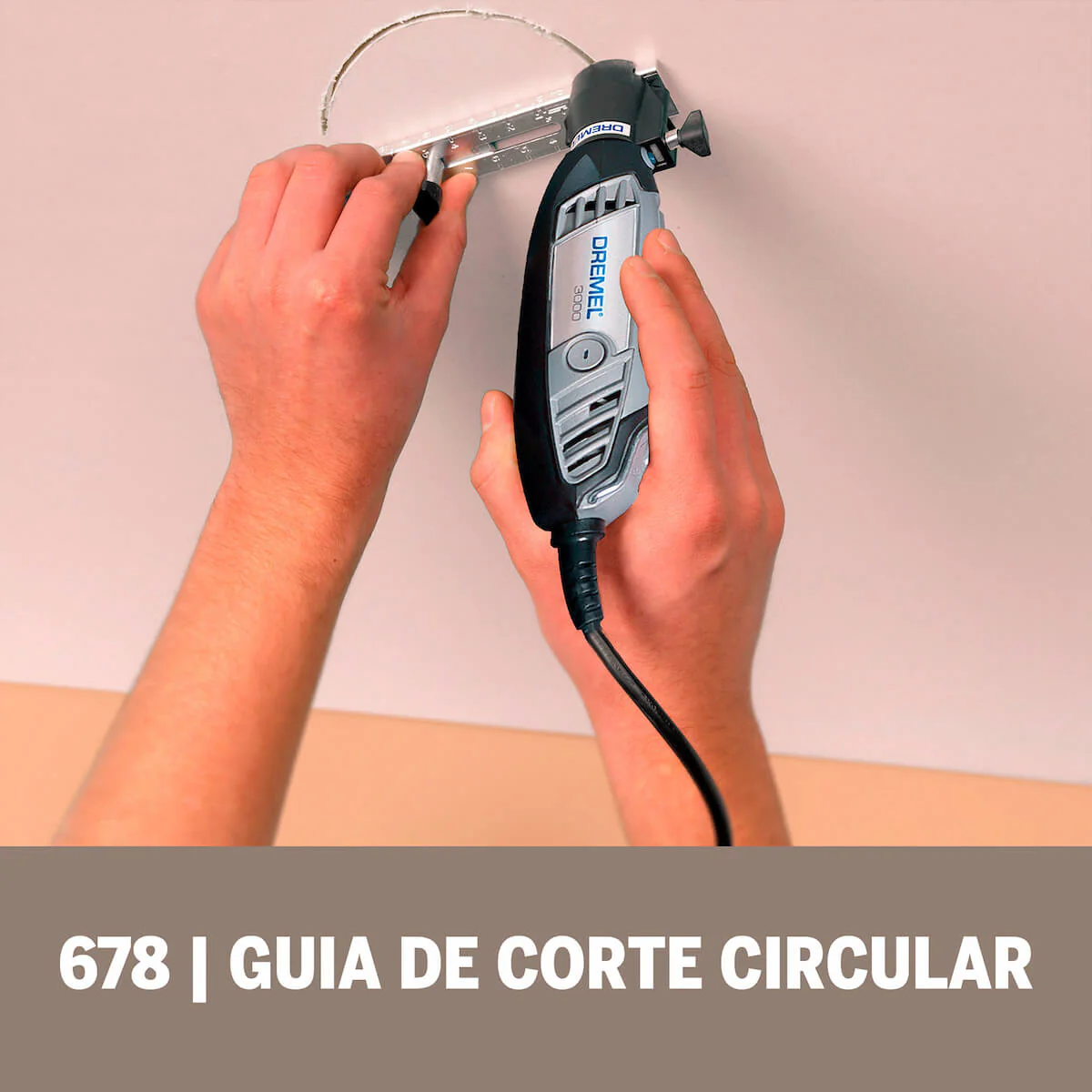 Acople de mototool guía de corte circular y recto con 1 mecha multiuso - Image 7