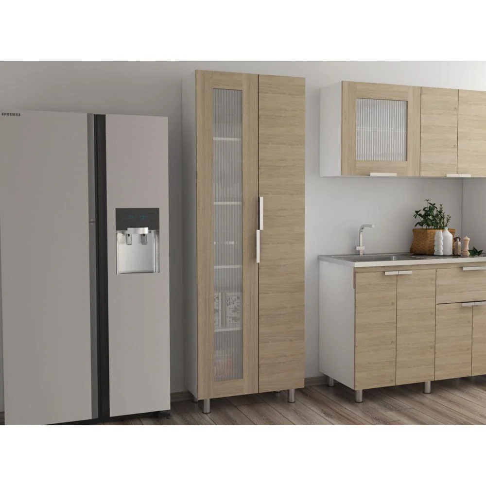 Alacena Diamante, Blanco y Cartagena, Amplios Espacios Para Guardar Alimentos y Electrodomésticos - Image 5