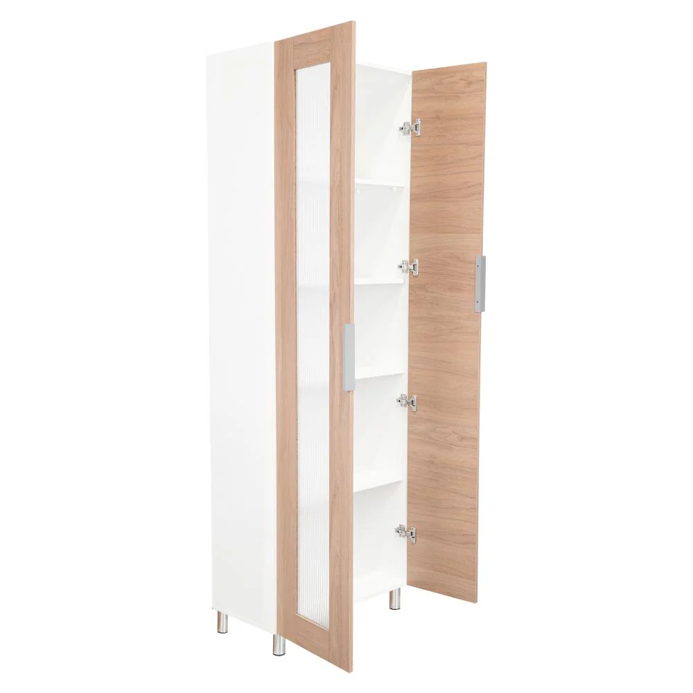 Alacena Diamante, Blanco y Castaño, Amplios Espacios Para Guardar Alimentos y Electrodomésticos - Image 6