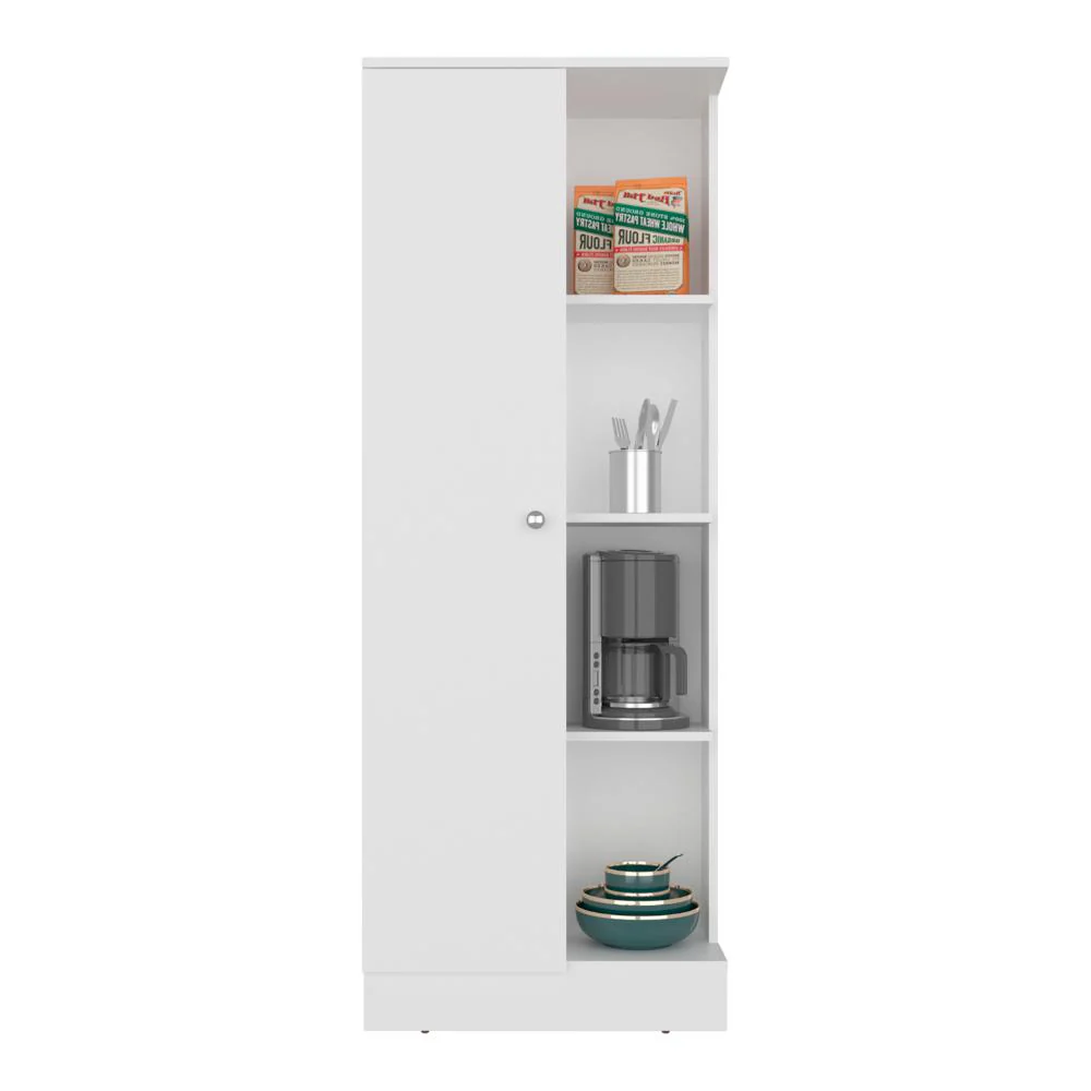 Alacena Multiusos Atol, Kronos Blanco, Con puerta abatible y amplio espacio de almacenamiento ZF
