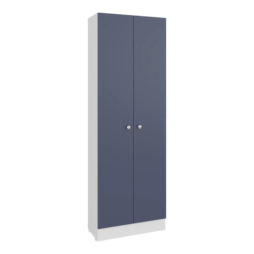 Alacena Multiusos Benna, Blanco Kronos y Azul, con Variedad de Entrepaños - Image 5
