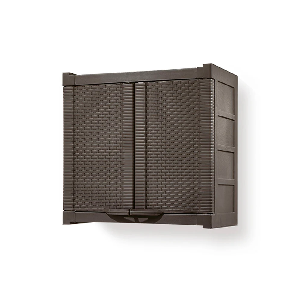 Armario gabinete doble apariencia rattan wengue marca Rimax - Image 3