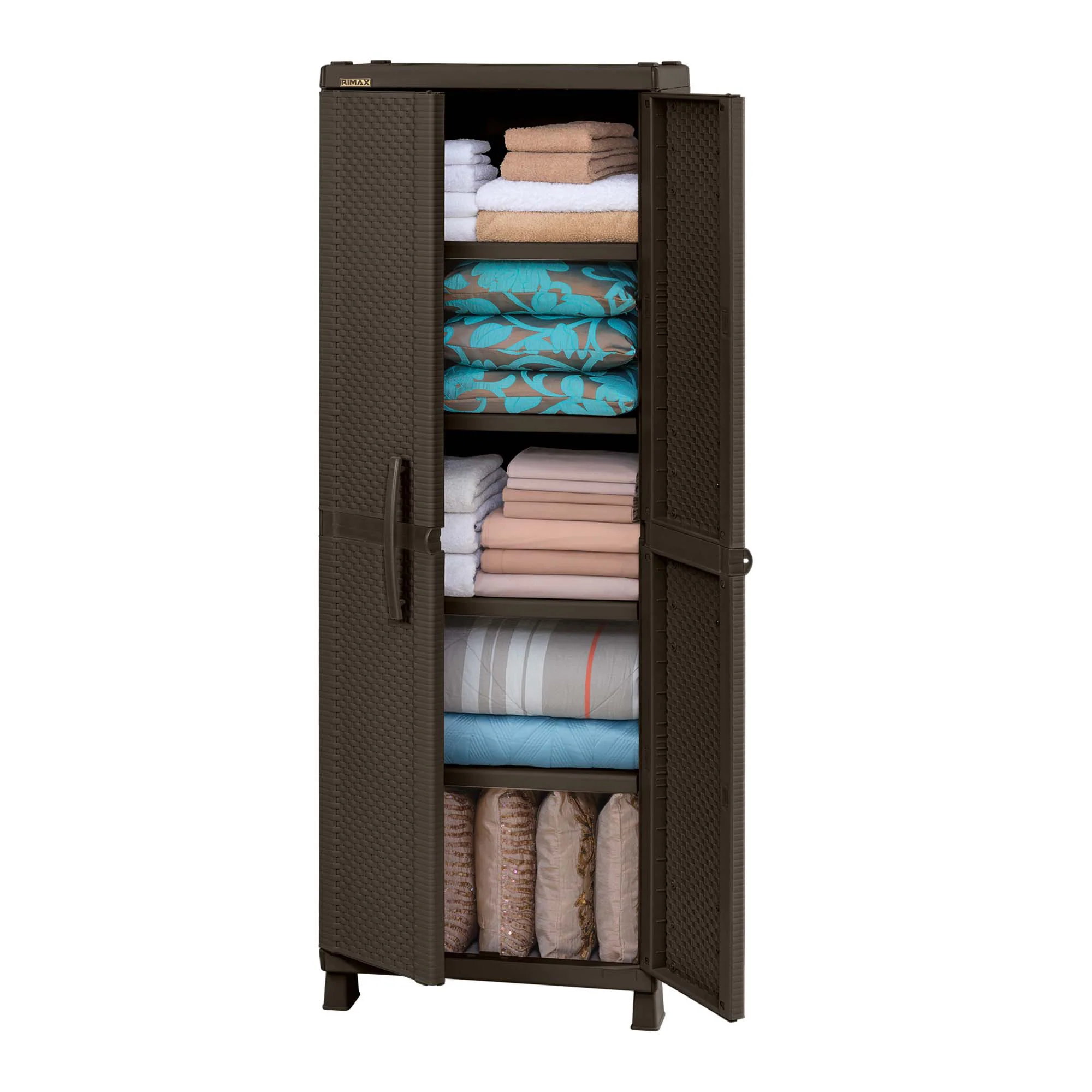 Armario grande apariencia rattan wengue marca Rimax - Image 2
