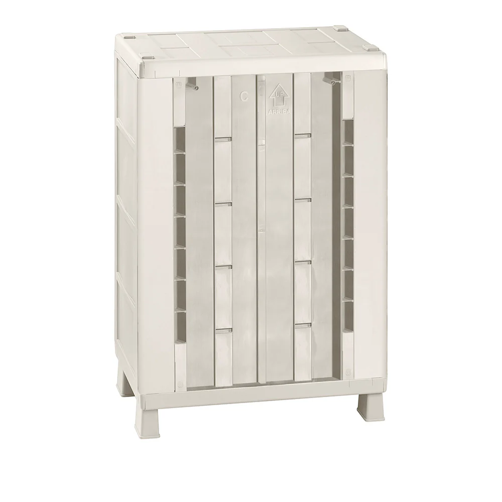Armario mediano apariencia rattan taupe marca Rimax - Image 5