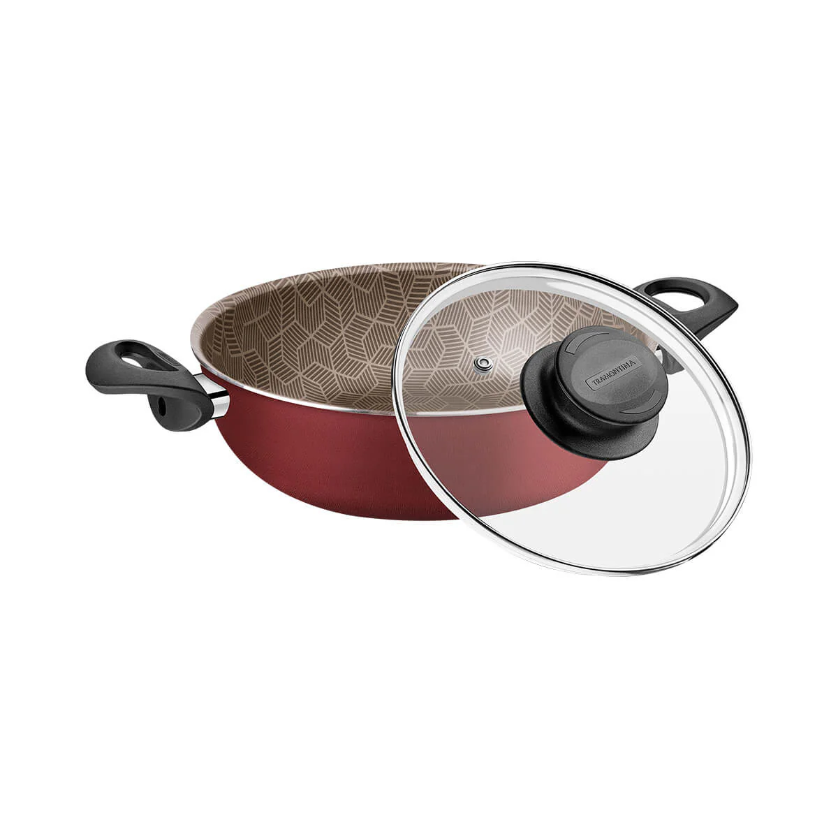 Sartén arrocero con tapa de vidrio capacidad de 2.8 litros Tramontina - Image 2