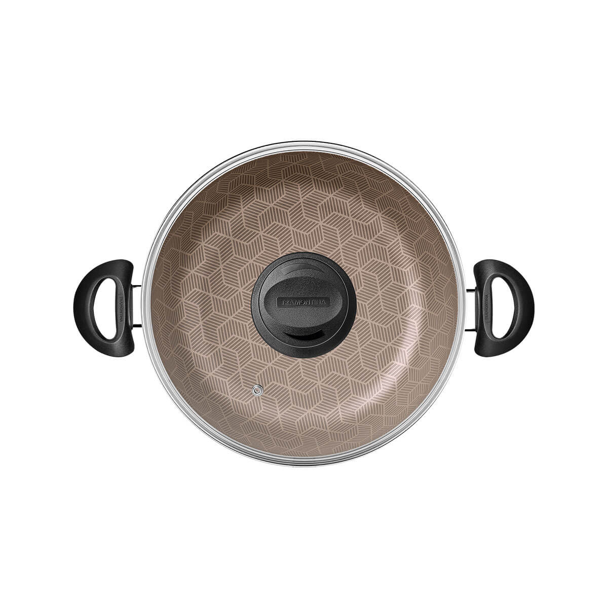 Sartén arrocero con tapa de vidrio capacidad de 2.8 litros Tramontina - Image 3