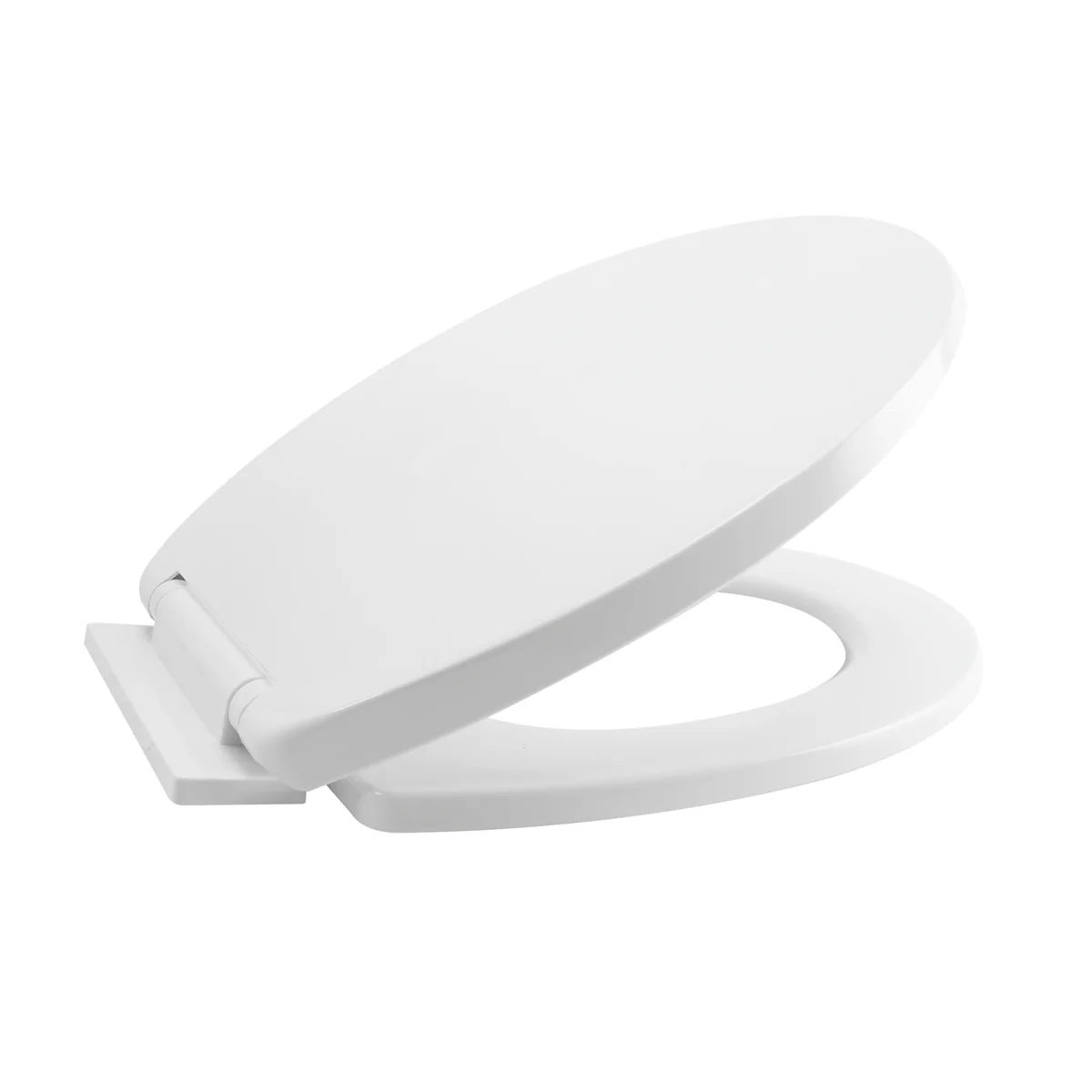 Asiento sanitario  redondo  de caída lenta blanco marca Boccherini - Image 3