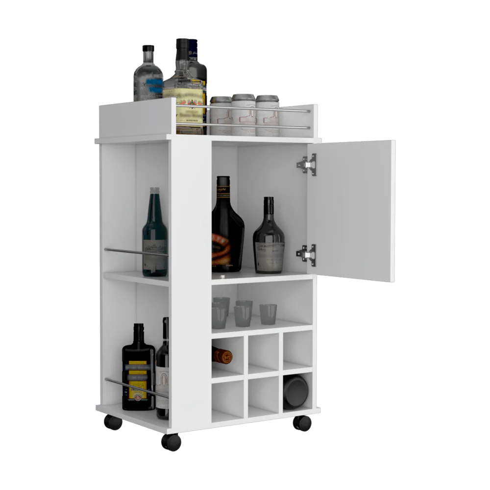 Bar Finland, Blanco Duqueza, Con amplios espacios para ubicar botellas ZF - Image 6