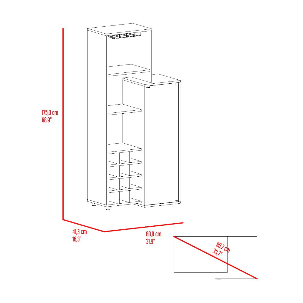 Bar Ozzy, Wengue y Milan, con espacio para organizar licores y vasos - Image 9