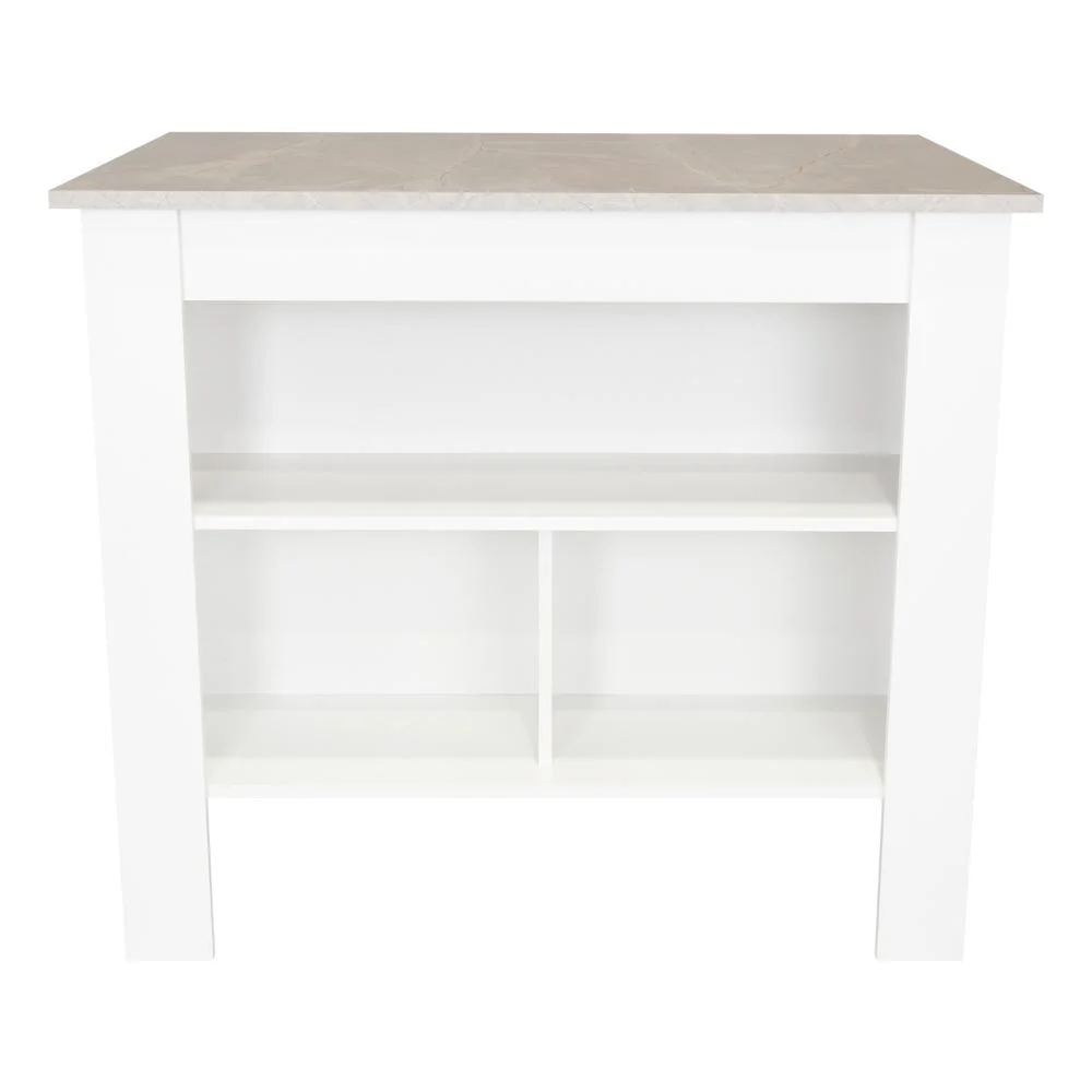 Barra de Cocina Cala, Blanco y Ibiza, con Amplia Supeicie En La Mesa ZF - Image 6