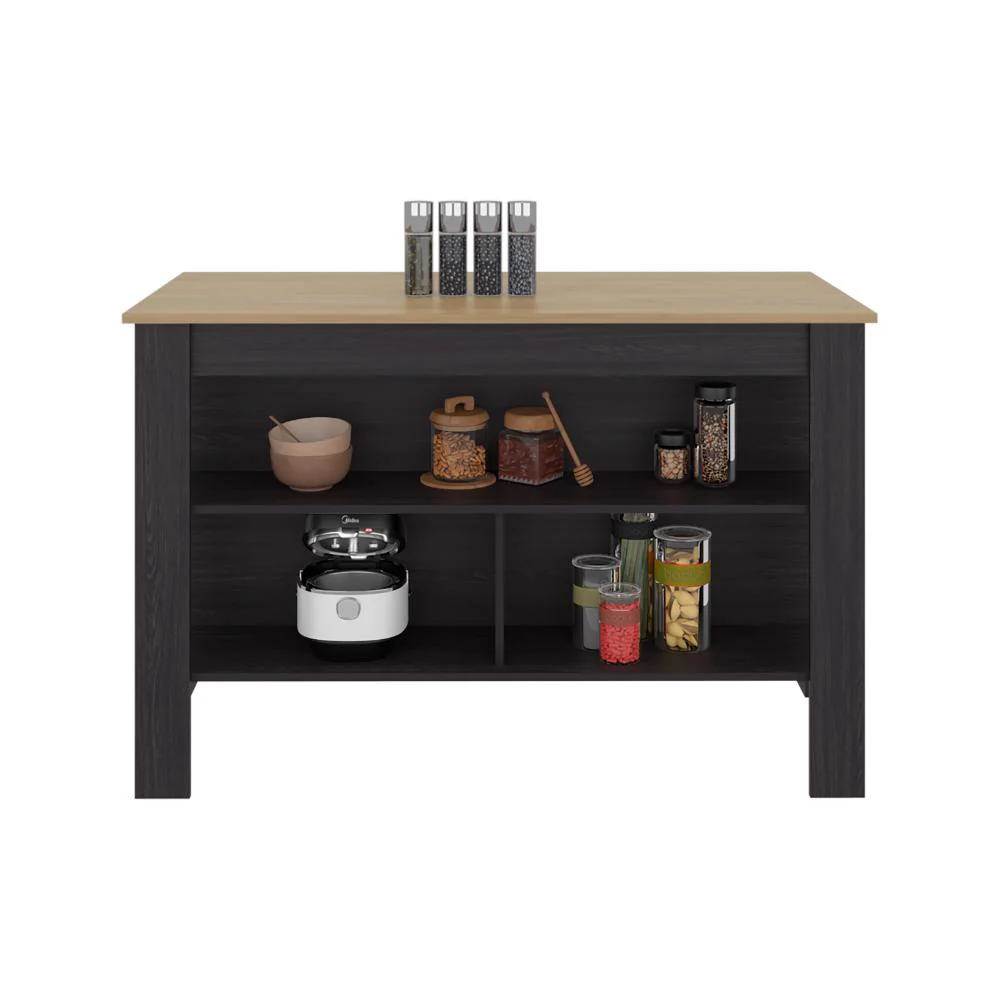 Barra de Cocina Cala, Kronos Wengue y Kronos Fresno, Con amplia superficie en la mesa ZF - Image 2