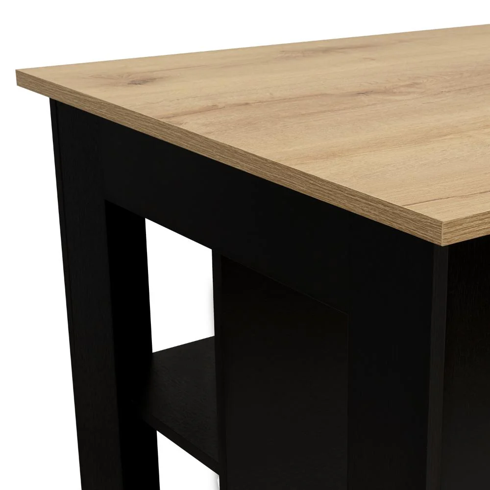 Barra de Cocina Cala, Wengue y Café Claro, Con amplia superficie en la mesa ZF - Image 10