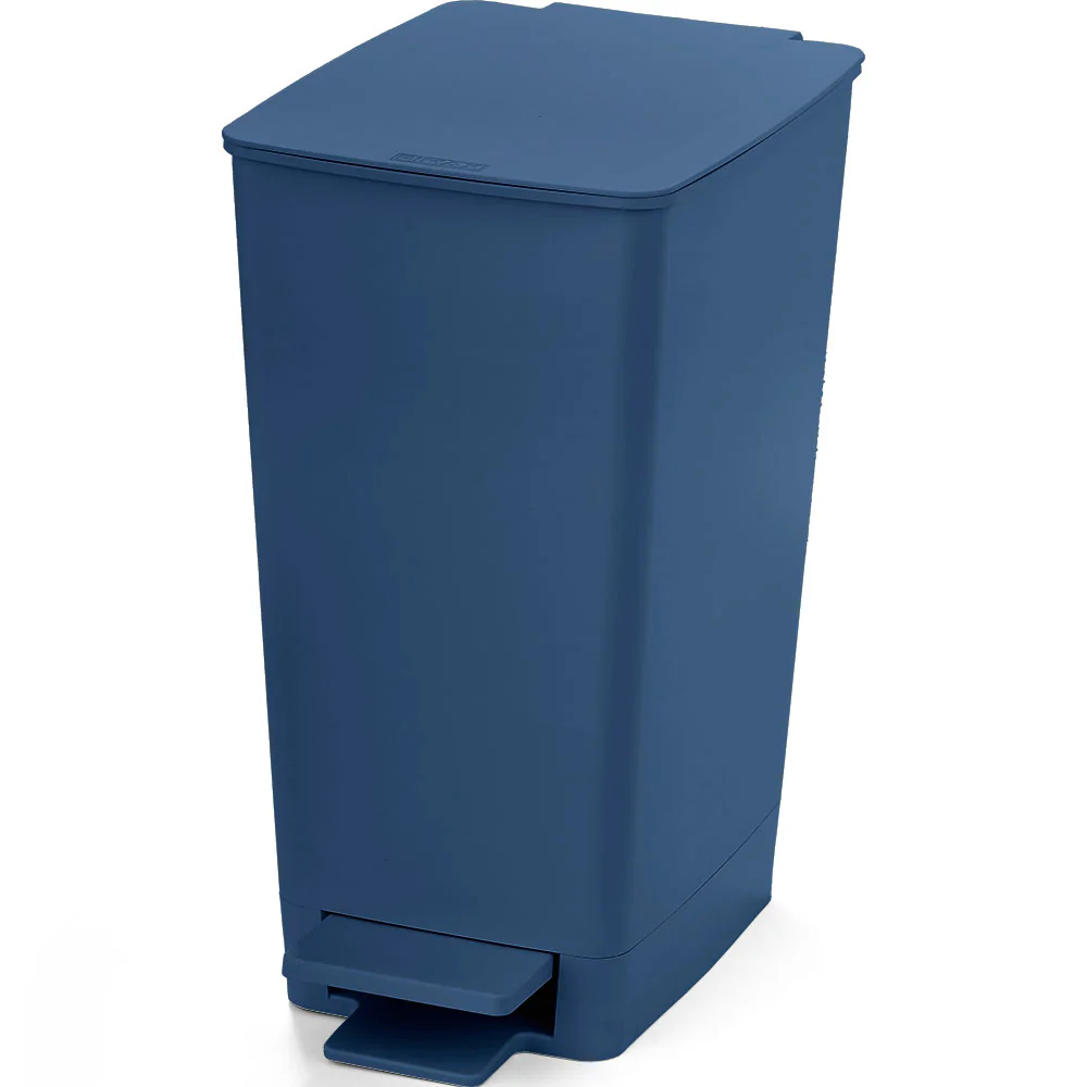 Basurero pedal slim 8 litros azul petroleo marca Rimax - Image 4