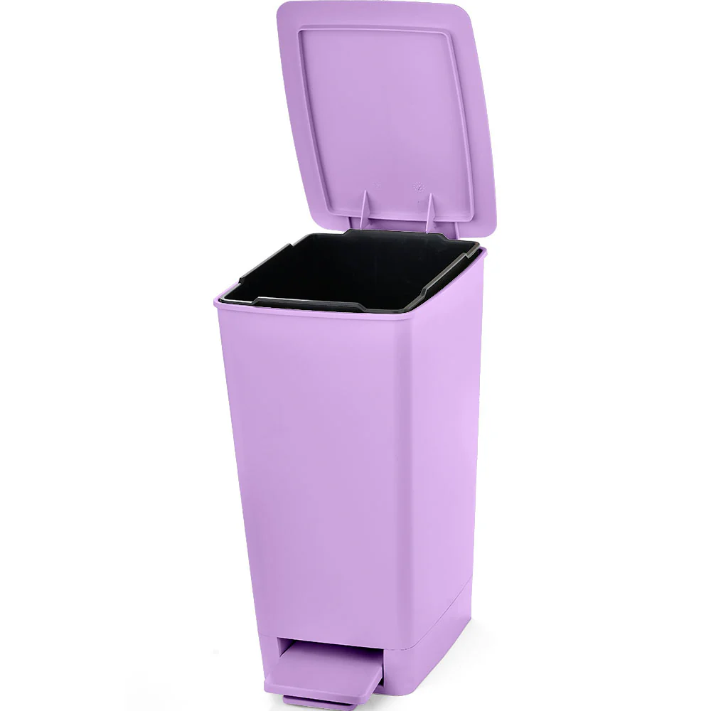 Basurero pedal slim 8 litros lavanda marca Rimax - Image 5