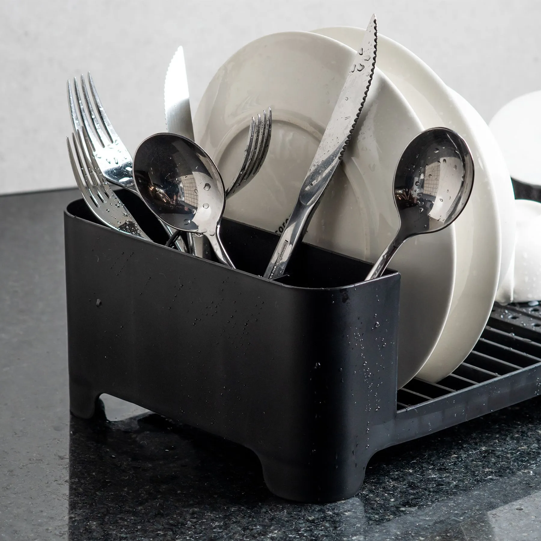 Escurreplatos trium compact color negro - Image 3
