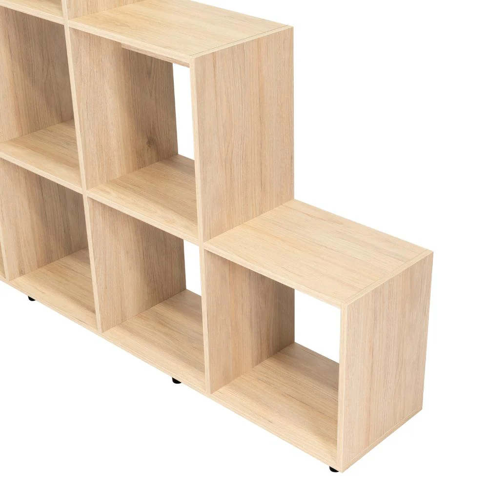 Biblioteca Escalera Ascher, Beige, Con Variedad de Espacios Para Libros y Artículos Decorativos - Image 8