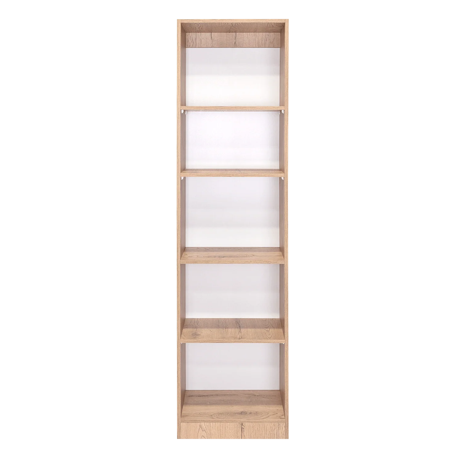 Biblioteca Home Eco, Macadamia y Blanco Duqueza, con Cinco Entrepaños - Image 5