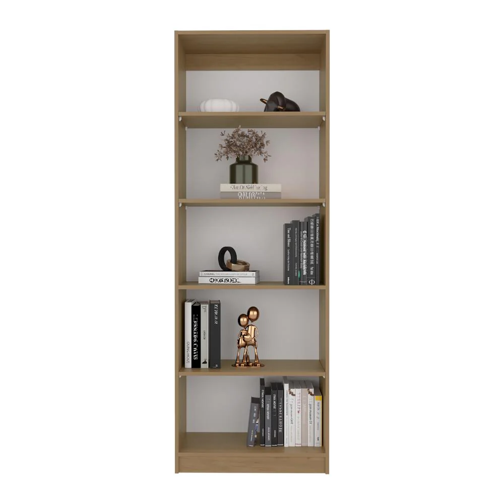 Biblioteca Home, Fresno Europeo y Blanco, con Cuatro Entrepaños ZF