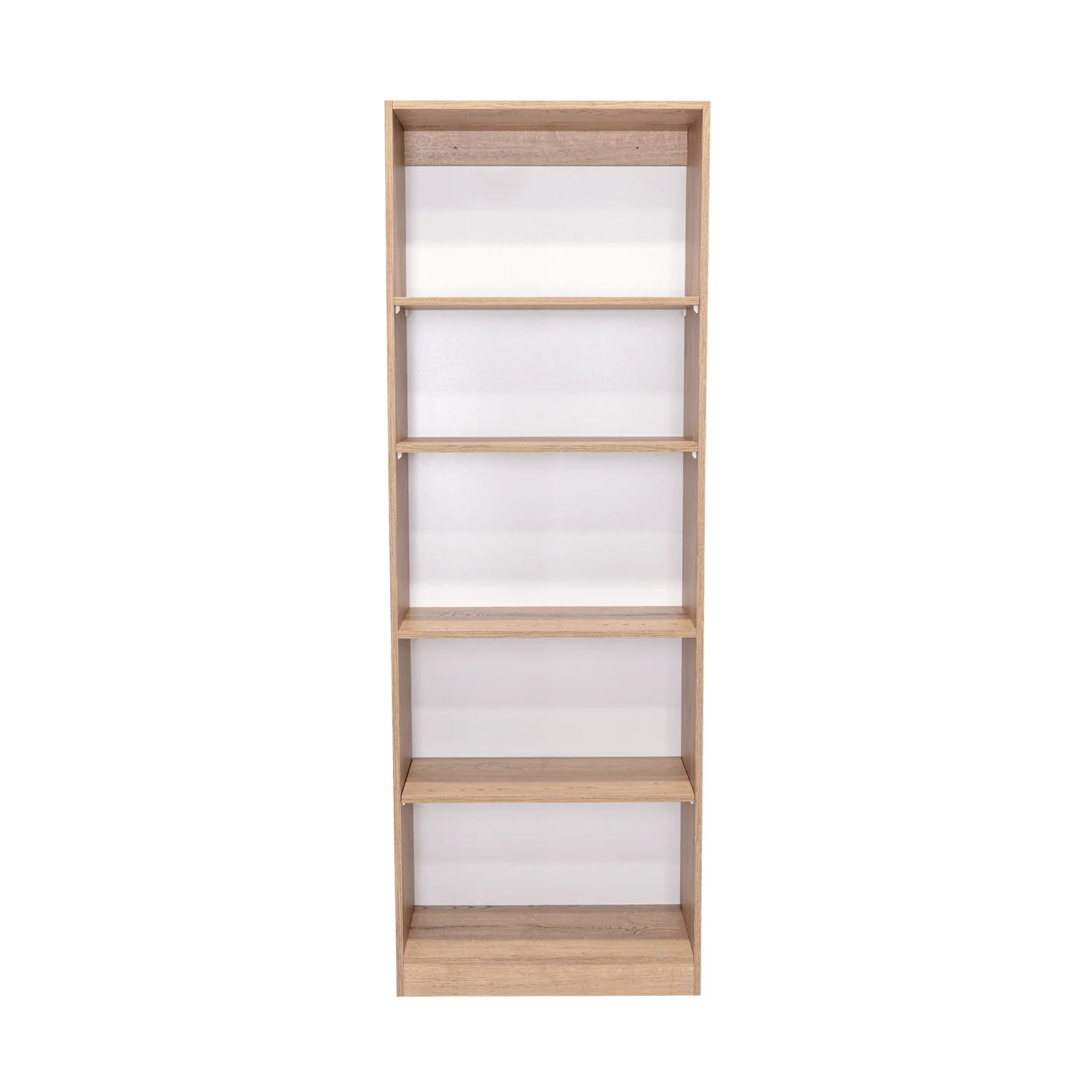 Biblioteca Home, Macadamia y Blanco Duqueza, con Cinco Entrepaños - Image 5