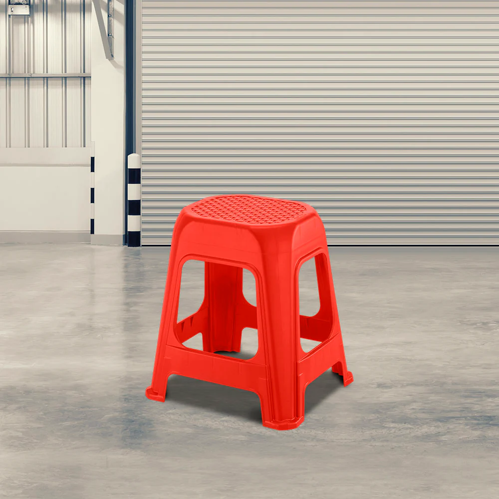 Butaco de plástico grande rojo marca Rimax