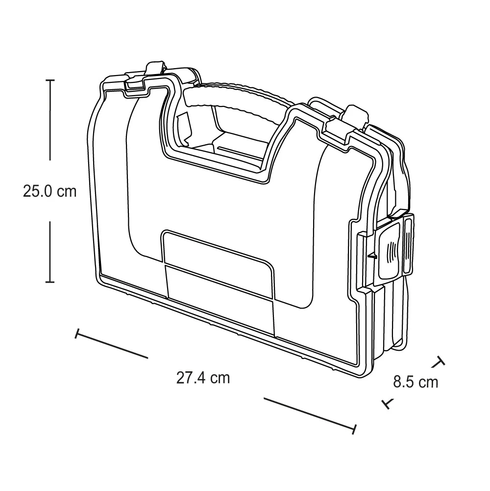 Caja organizadora doble plegable 380 milimetros negro marca Rimax - Image 6