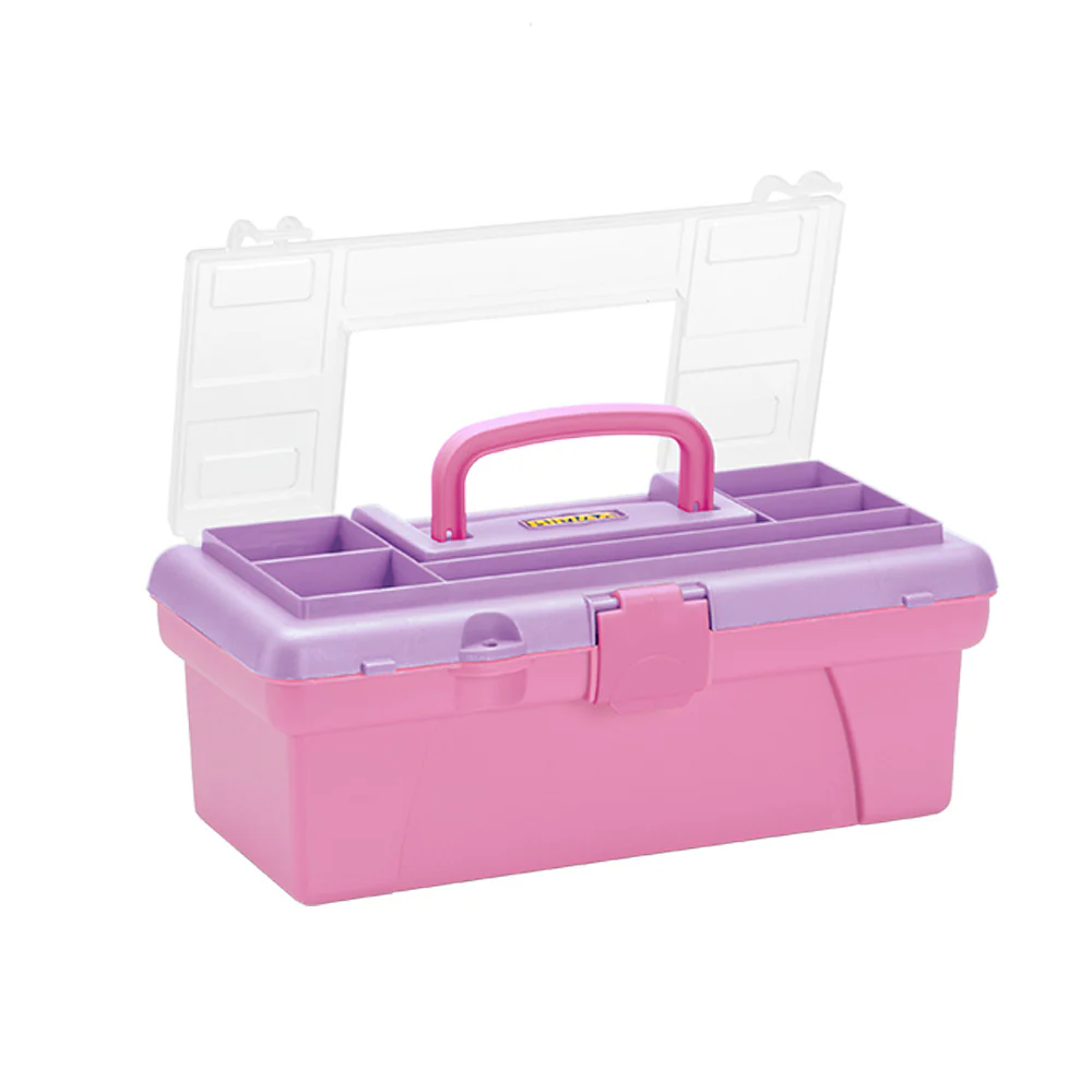 Caja vanity 12" para organización vanity rosado-lila marca Rimax - Image 3