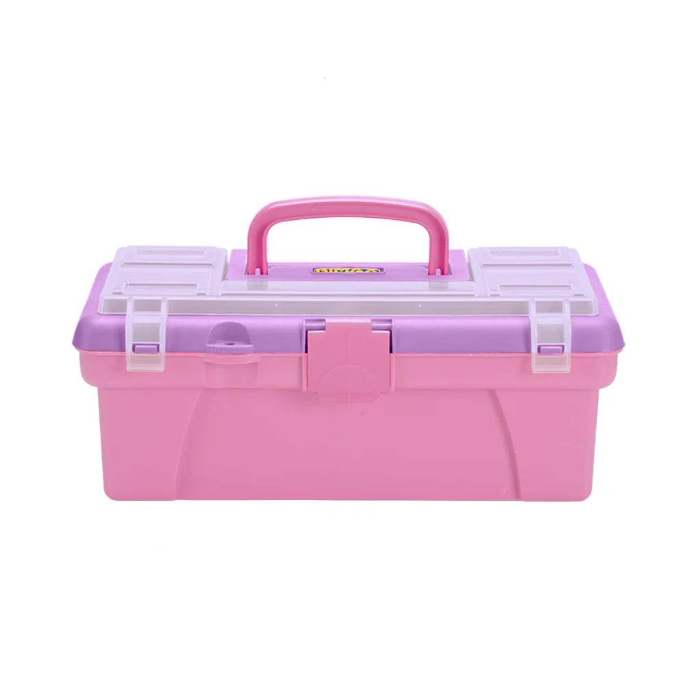 Caja vanity 12" para organización vanity rosado-lila marca Rimax - Image 4
