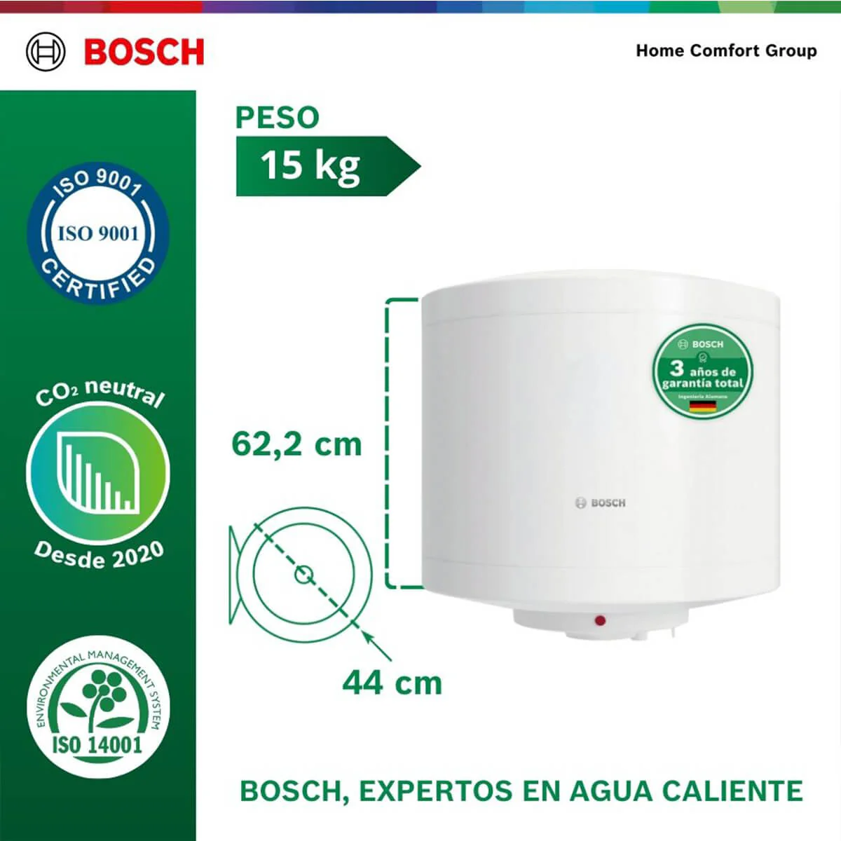 Calentador de agua eléctrico de acumulación 50 litros a 220 V Thermotank 2000 T - Image 5