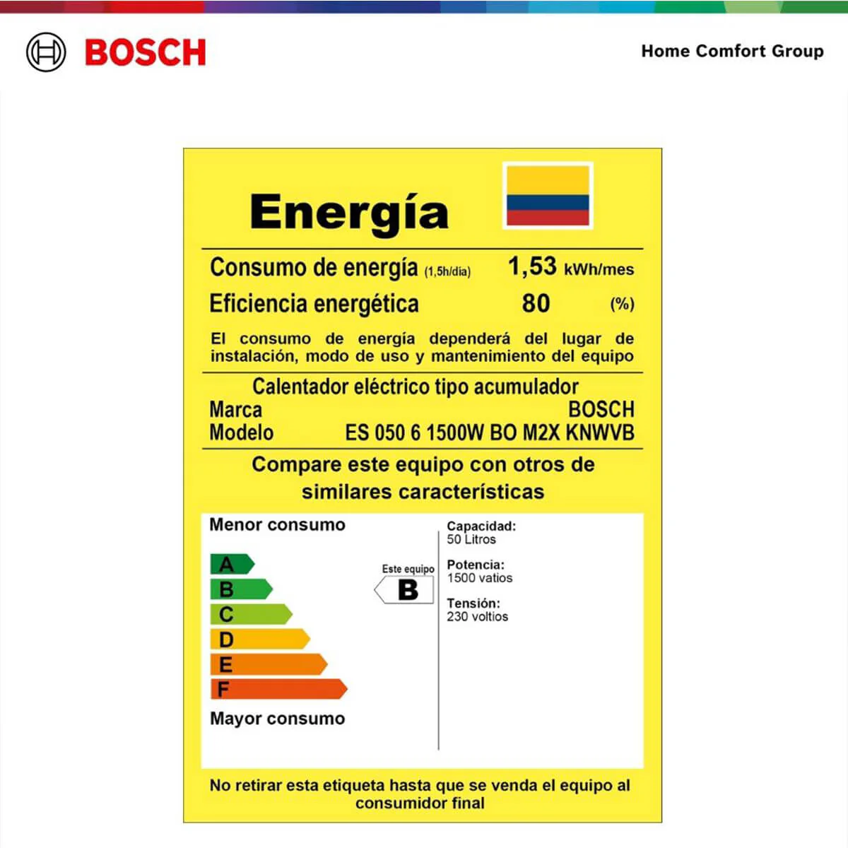 Calentador de agua eléctrico de acumulación 50 litros a 220 V Thermotank 2000 T - Image 9