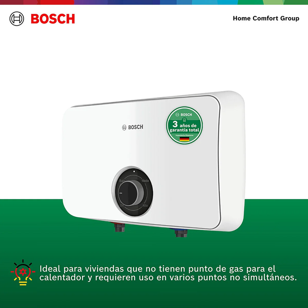 Calentador de agua eléctrico de paso 9,5 kW a 220 V Tronic 3000 C - Image 3