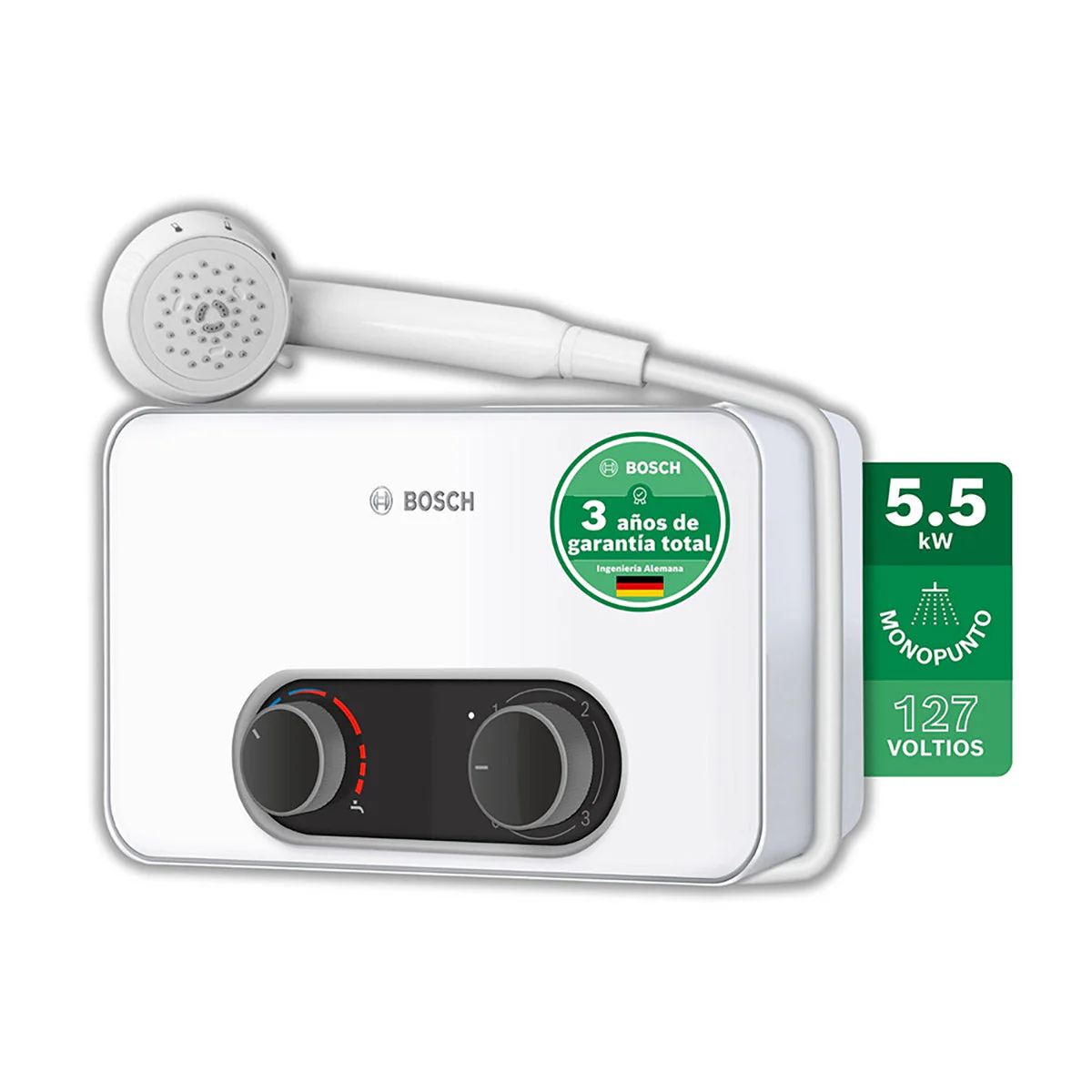 Calentador de agua eléctrico de paso 7,7 kW a 220 V Tronic 3000 S