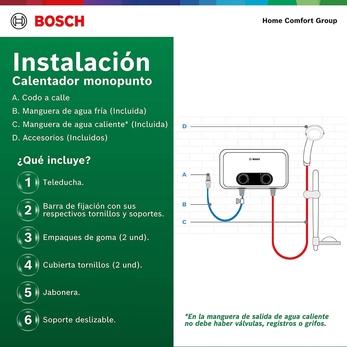 Calentador de agua eléctrico de paso 7,7 kW a 220 V Tronic 3000 S - Image 4