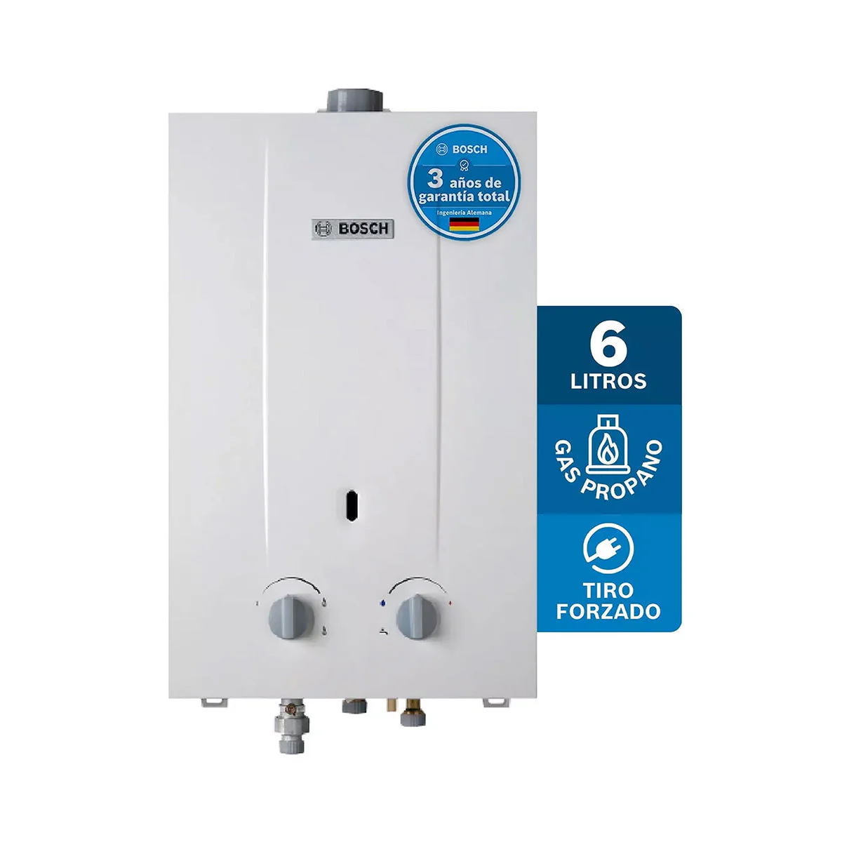 Calentador de agua 6 litros tiro forzado de paso a gas propano Therm 1000 F - Image 2
