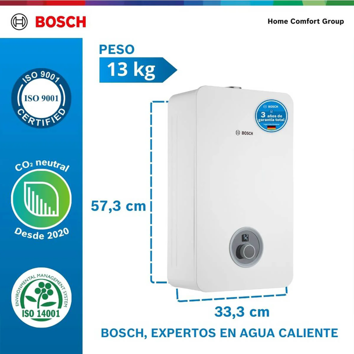 Calentador de agua 8 litros tiro forzado de paso a gas propano Therm 2400 F - Image 4