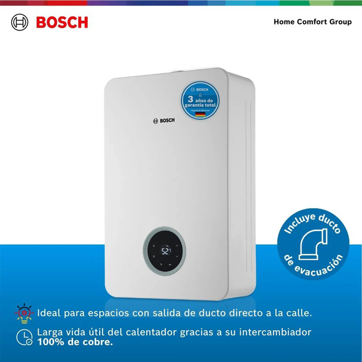 Calentador de agua 21 litros tiro forzado de paso a gas propano Therm 5600 F - Image 5