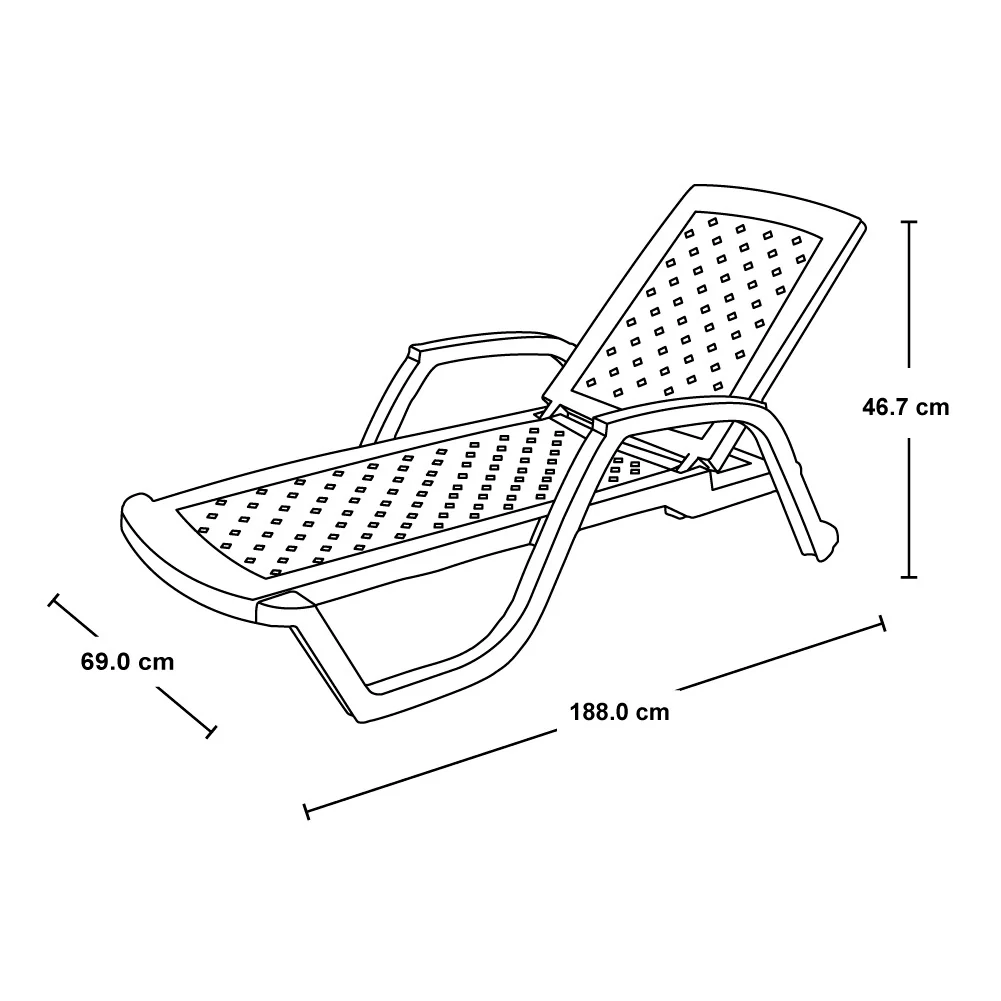 Cama asoleadora arrecife wengue marca Rimax - Image 4