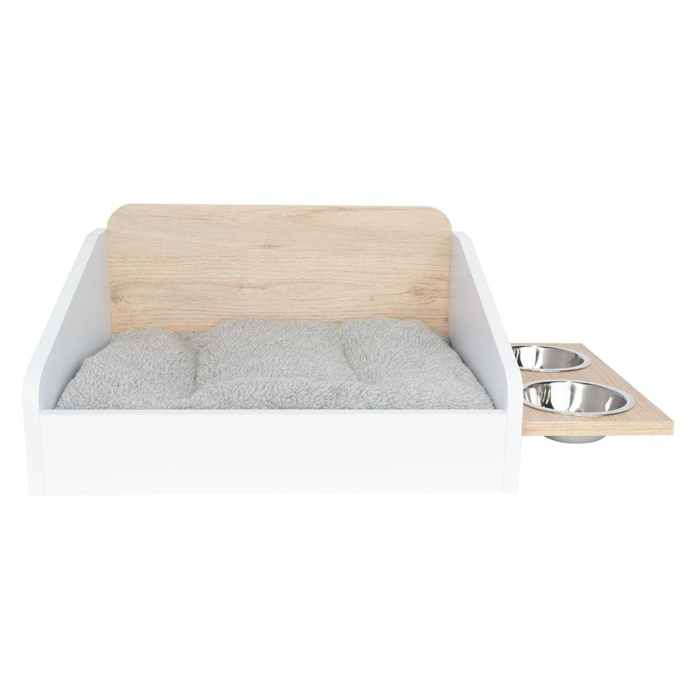 Cama para Mascotas + Comedero Sammy, Beige y Blanco - Image 8