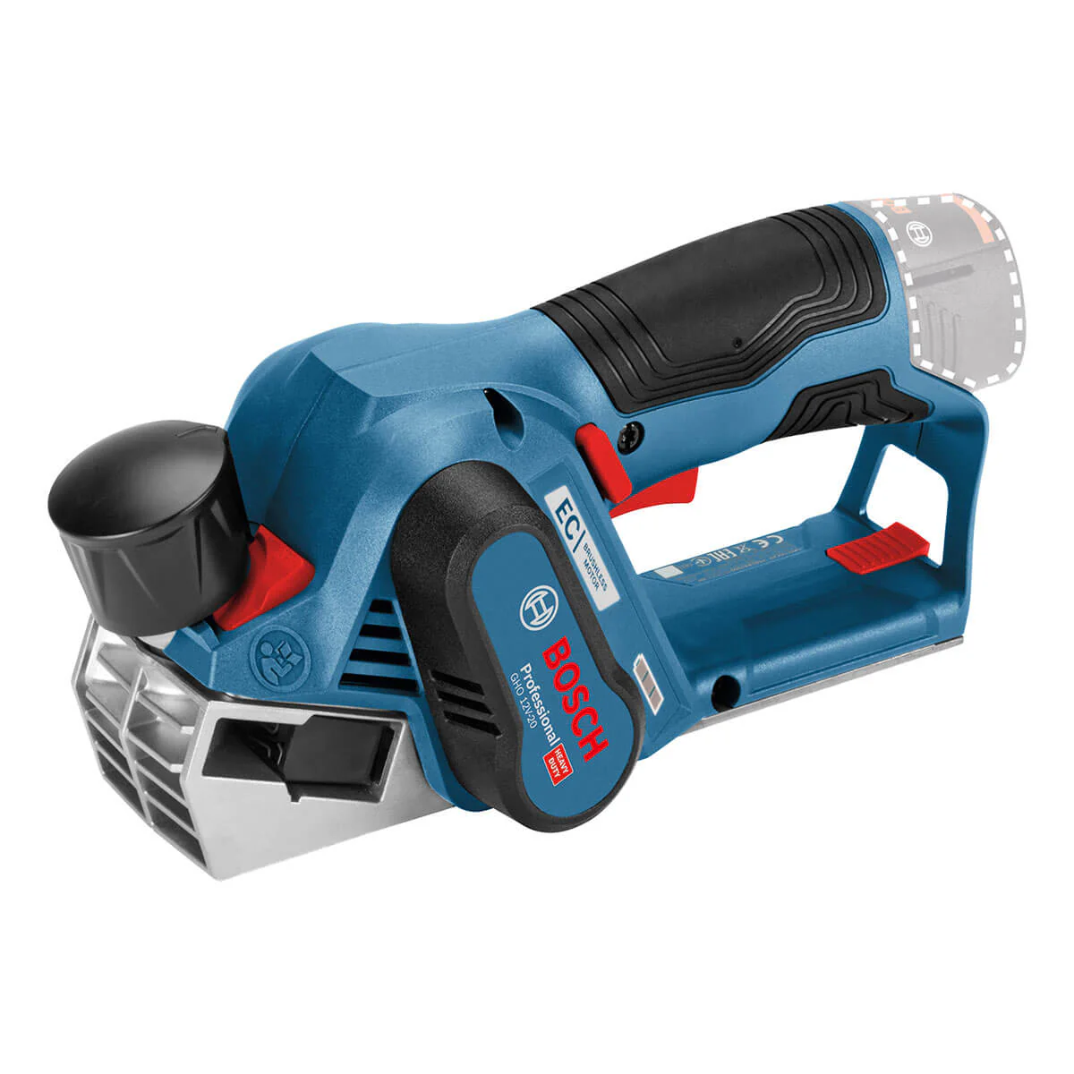 Cepillo inalámbrico 12VGHO 12V-20 Brushless + Kit 2 Baterías 12V 2 Ah + Cargador de batería GAL12V-20 Marca Bosch - Image 2