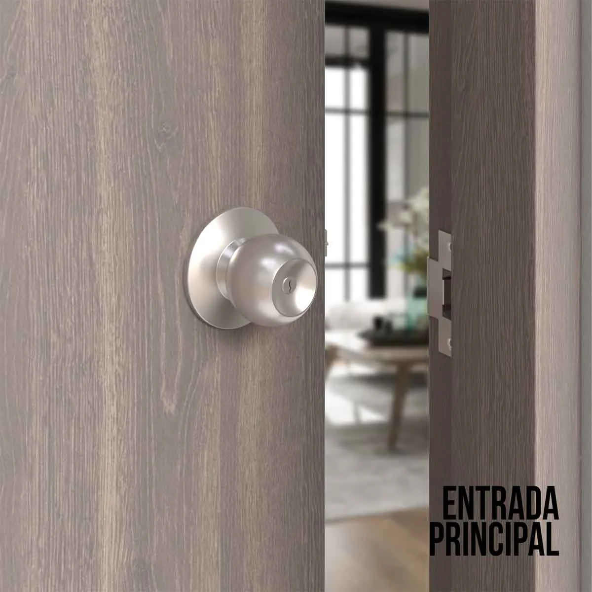 Cerradura chapa pomo estándar cilíndrica puerta de paso - Image 16