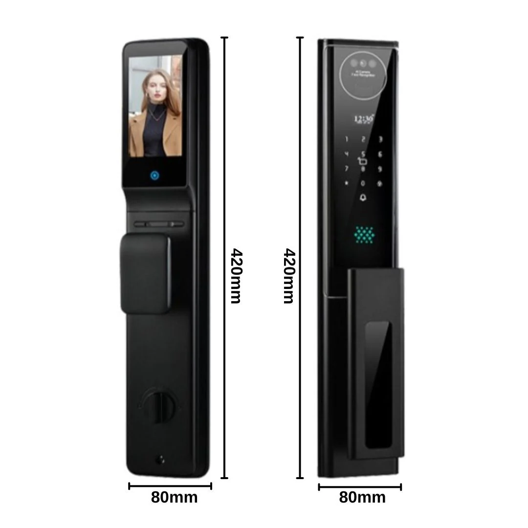 Cerradura inteligente motorizada reconocimiento facial y cámara X6 plus para exterior - Image 7