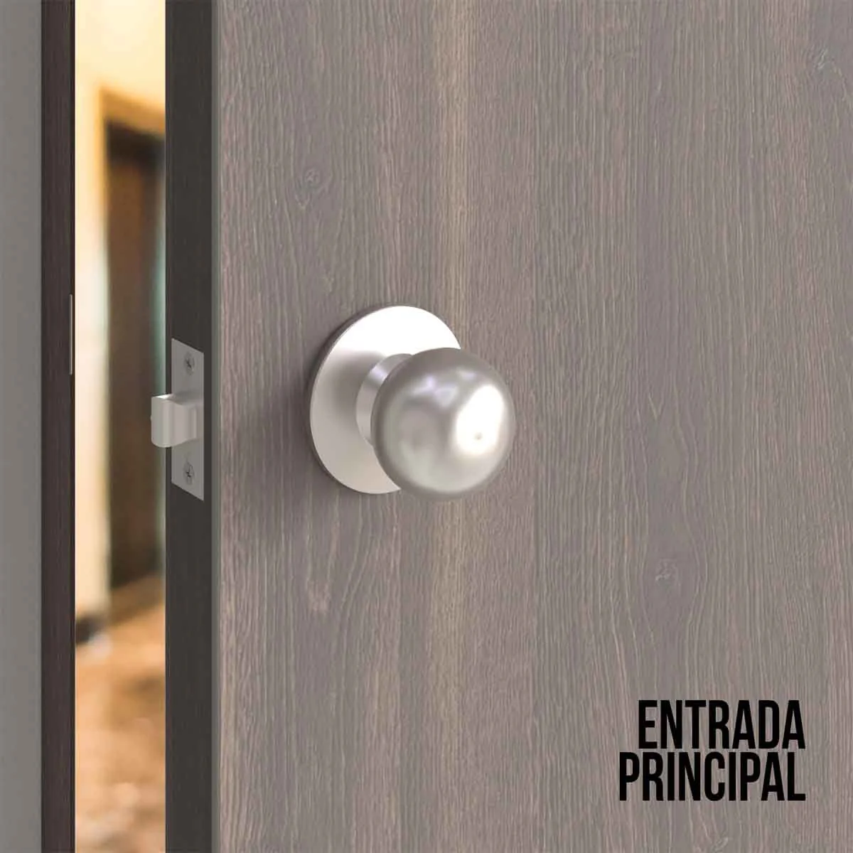 Cerradura chapa pomo estándar cilíndrica puerta de paso - Image 8