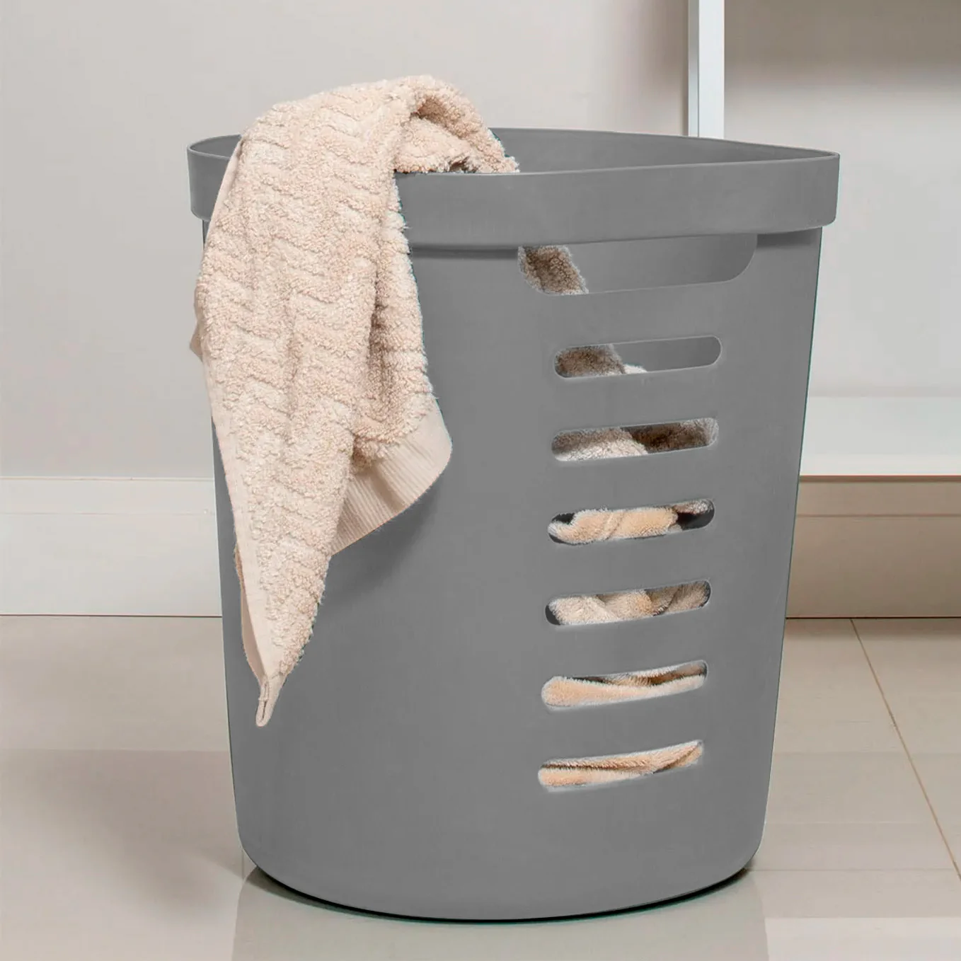 Cesta cube flex sin tapa color plomo 46 litros - Image 2