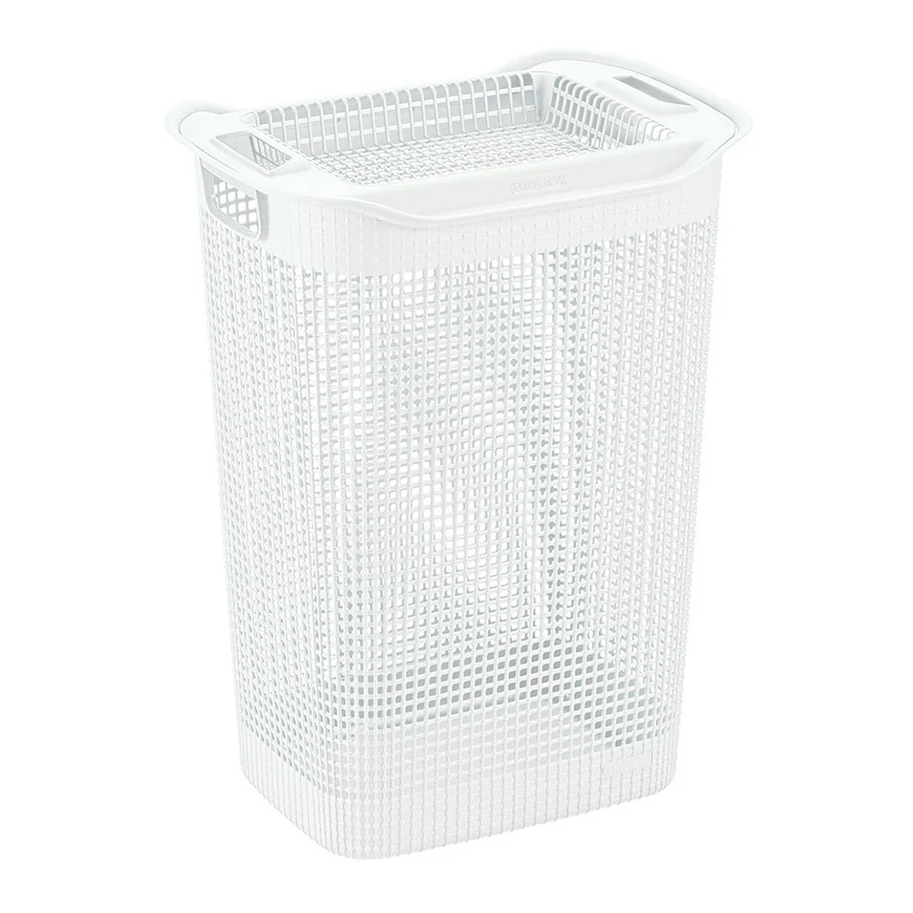 Cesta para ropa linum con tejido premium blanco marca Rimax - Image 3