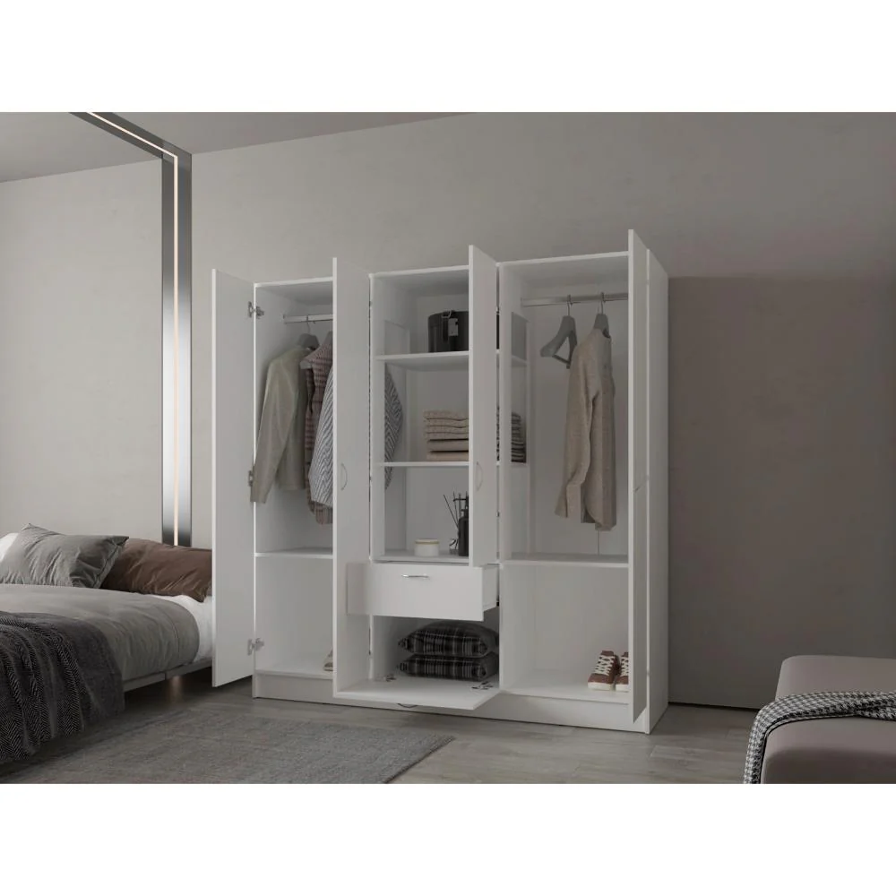 Closet Adira, Blanco, con Siete Puertas Abatibles y Un Cajon ZF - Image 3