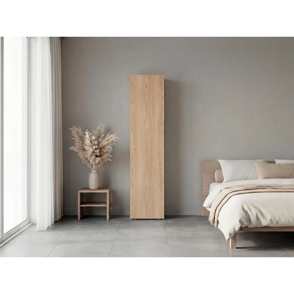 Closet Alma, Fresno Europeo Y Blanco, Una puerta abatible y entrepaños para guardar ropa ZF - Image 5