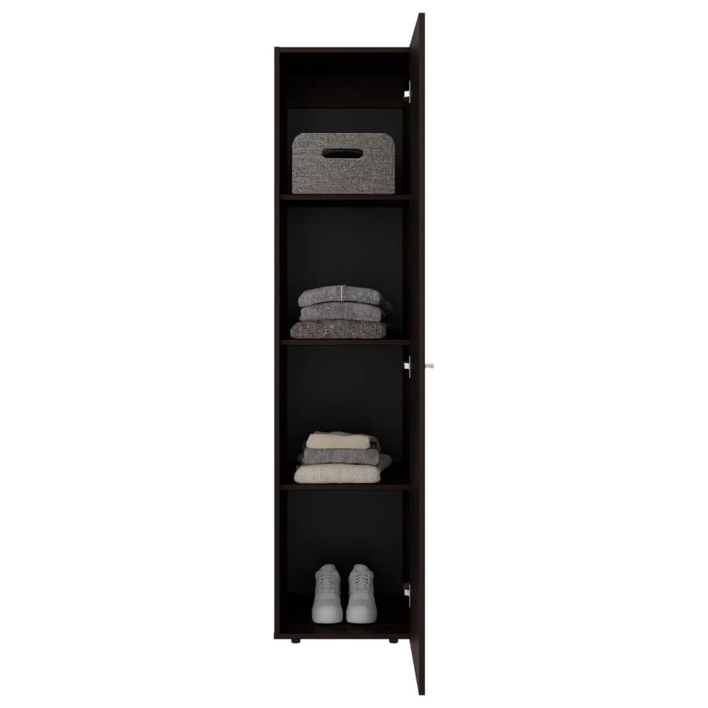 Closet Alma, Kronos Nogal, Diseño moderno con entrepaños y puerta ZF - Image 4
