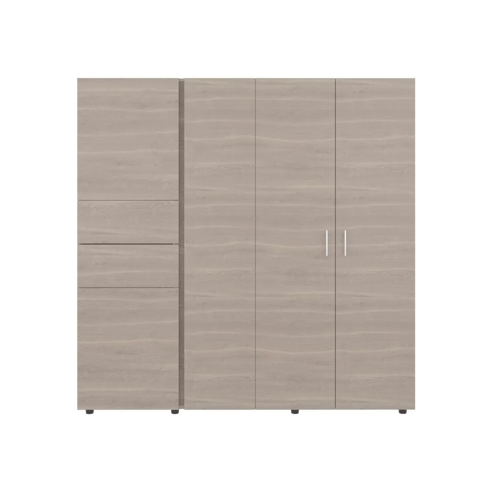 Closet Antalya 200x200, Positano y Blanco, Con Cinco Puertas Abatibles - Image 3