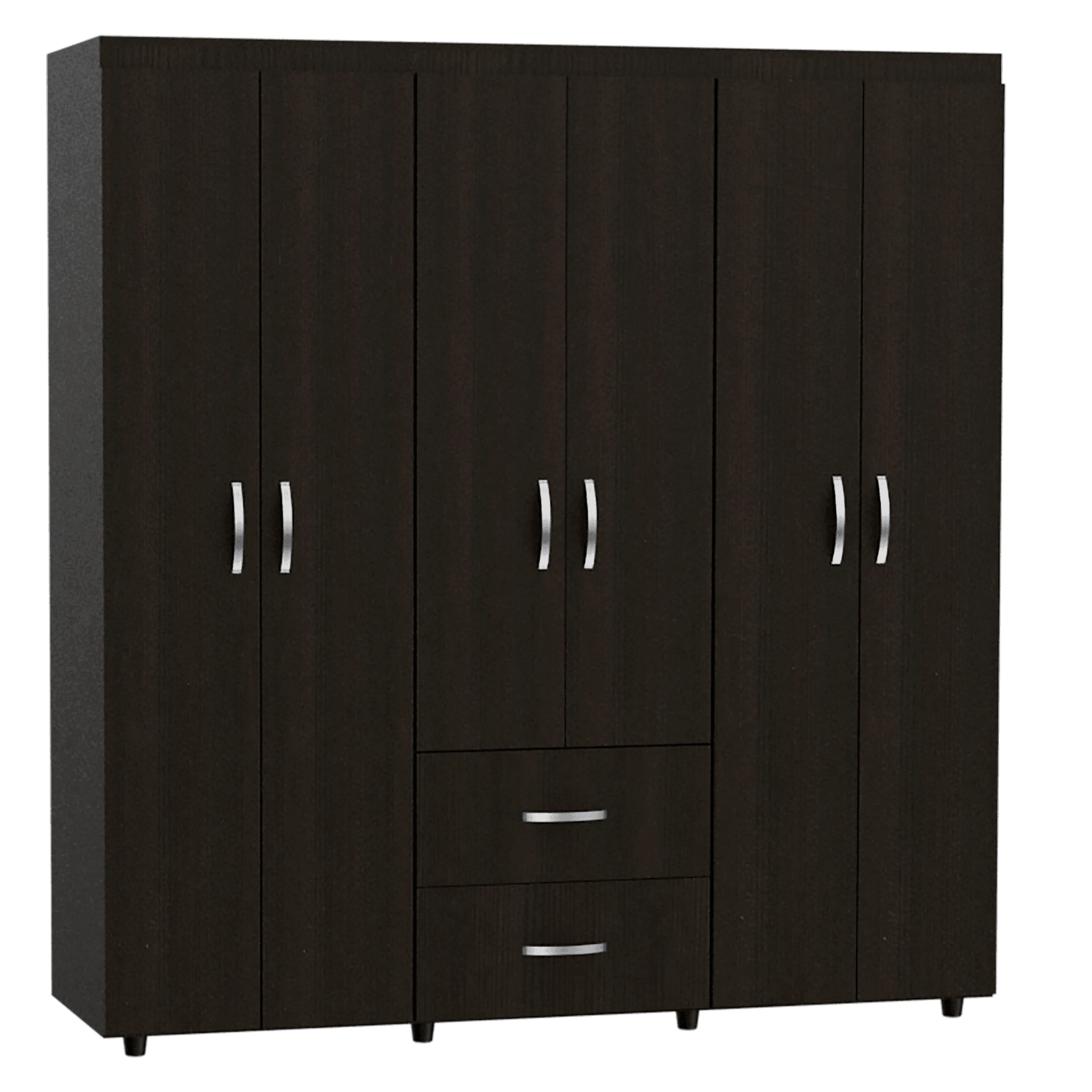 Closet Bariloche Bombay Wengue Variedad de Entrepaños y Seis Puertas Abatibles DEJAR EN BORRADOR* - Image 2